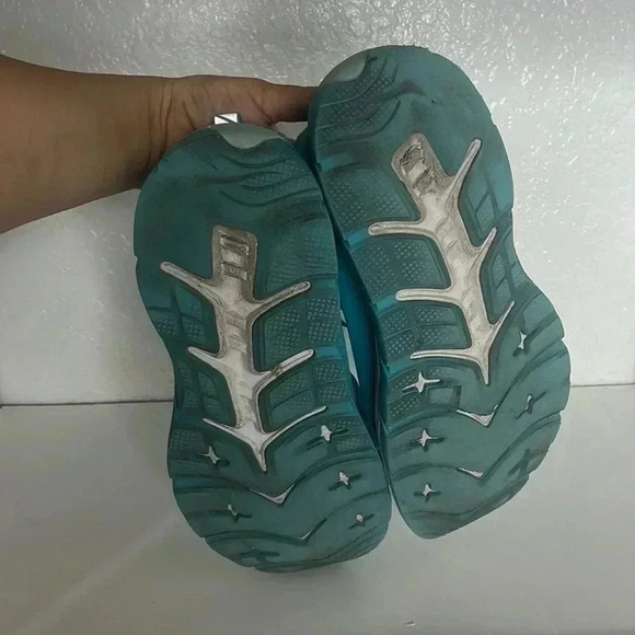 Hoka one one pro fly Mach turquoise sneakers size 8.5 - Picture 5 of 6